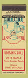 Matchbook Cover - Dodson's Grill