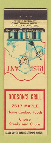 Matchbook Cover - Dodson's Grill
