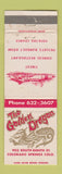 Matchbook Cover - Golden Dragon Chinese Restaurant Colorado Springs