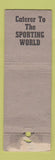 Matchbook Cover - Harry Stevens Catering baseball concessions WORN