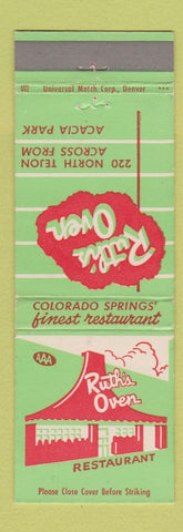 Matchbook Cover - Ruth's Oven Colorado Springs