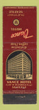 Matchbook Cover - Vance Hotel Seattle WA WEAR
