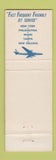 Matchbook Cover - Cities oil gas National Airlines