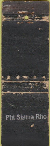 Matchbook Cover - Phi Sigma Rho Vintage Fraternity WORN