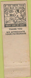 Matchbook Cover - Charlie's Tavern 40s Pinup no town