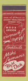 Matchbook Cover - Mike Lyman's Flight Deck Los Angeles CA
