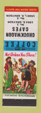 Matchbook Cover - Chuckwagon Cafes San Antonio? Hillbilly