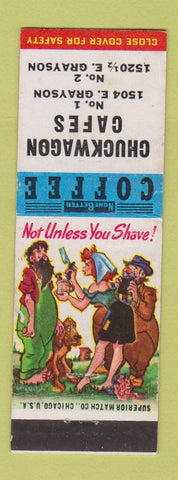 Matchbook Cover - Chuckwagon Cafes San Antonio? Hillbilly