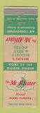 Matchbook Cover - McAllister Hotel Miami FL WEAR