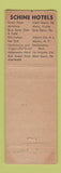 Matchbook Cover - McAllister Hotel Miami FL WEAR