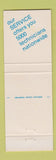 Matchbook Cover - Montgomery Ward Department Store Service