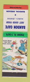 Matchbook Cover - Bandon Cafe OR hillbilly