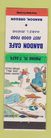 Matchbook Cover - Bandon Cafe OR hillbilly