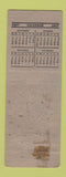 Matchbook Cover - John Fenstermacher Insurance Telford PA ADVANCE 1937