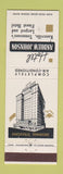 Matchbook Cover - Hotel Andrew Johnson Knoxville TN