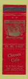 Matchbook Cover - Chimes Cafe Colorado Springs
