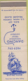 Matchbook Cover - CPO Club Naval Station TREASURE ISLAND
