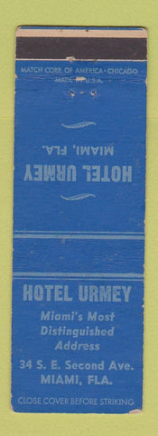 Matchbook Cover - Hotel Urmey Miami FL WEAR