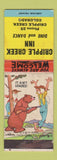 Matchbook Cover - Cripple Creek Inn Colorado hillbilly WORN
