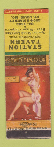 Matchbook Cover - Station Tavern St Louis MO pinup