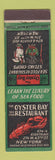 Matchbook Cover - Oyster Bay Restaurant New York City