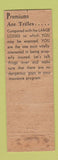 Matchbook Cover - HP Burdette Son Insurance Mount Airy MD WEAR