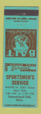 Matchbook Cover - Sportsmen's Service International Falls MN bait