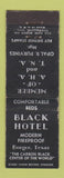 Matchbook Cover - Black Hotel Borger TX WORN