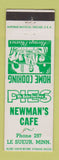 Matchbook Cover - Newman's Cafe Le Sueur MN
