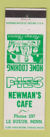 Matchbook Cover - Newman's Cafe Le Sueur MN