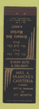 Matchbook Cover - Mrs A Francke's Cafeteria Fort Worth TX