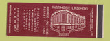 Matchbook Cover - Pharmacie LP Demers drug Quebec QC SAMPLE