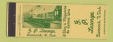 Matchbook Cover - GP Lounge Bismarck ND