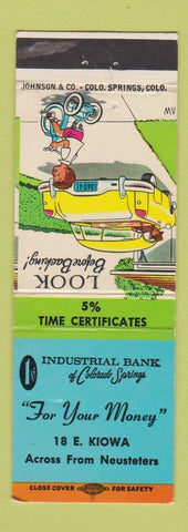 Matchbook Cover - Industrial Bank of Colorado Springs