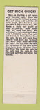 Matchbook Cover - Elder Oil Company gas Omaha NE