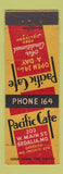 Matchbook Cover - Pacific Cafe Sedalia MO WEAR