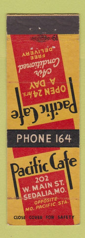 Matchbook Cover - Pacific Cafe Sedalia MO WEAR