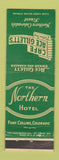 Matchbook Cover - Northern Hotel Colorado Springs Ace Gillett's Cafe WEAR