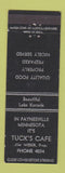 Matchbook Cover - Tuck's Cafe Paynesville MN