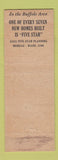 Matchbook Cover - Niagara Hudson Homes Buffalo NY Federal