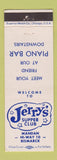 Matchbook Cover - Jerry's Supper Club Mandan Bismarck ND