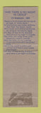 Matchbook Cover - Golden Nugget Inn Creede Colorado PRINTING ERROR?