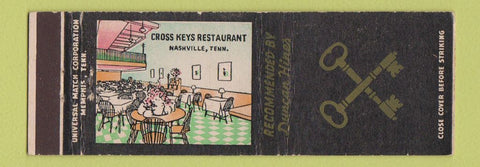 Matchbook Cover - Cross Keys Restaurant Nashville TN