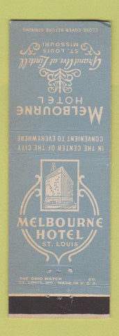 Matchbook Cover - Melbourne Hotel St Louis MO