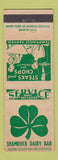 Matchbook Cover - Shamrock Dairy Bar Battle Creek MI