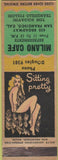 Matchbook Cover - Milano Cafe San Francisco CA pinup