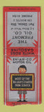 Matchbook Cover - Fremont Oil Company Port Clinton OH BOBTAIL