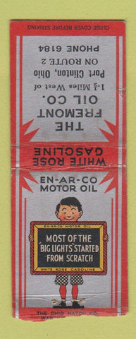 Matchbook Cover - Fremont Oil Company Port Clinton OH BOBTAIL