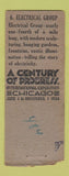 Matchbook Cover - 1933 Chicago World's Fair Electrical Group WEAR BOBTAIL