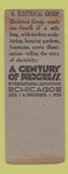 Matchbook Cover - 1933 Chicago World's Fair Electrical Group WEAR BOBTAIL
